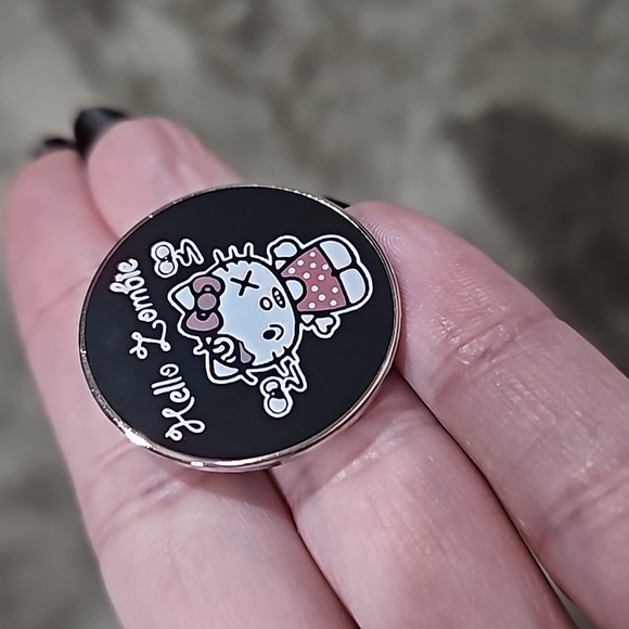Hello Zombie ✦ Enamel Pin ✦ Hello Kitty as a Zombie Lapel Badge NWT - Picture 10 of 10